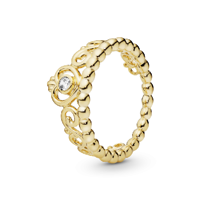 Кольцо Тиара Принцессы из сплава, покрытого золотом 14К