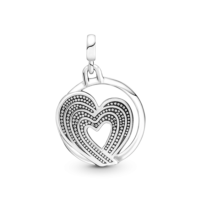 Медальон «Радужное сердце» Pandora ME