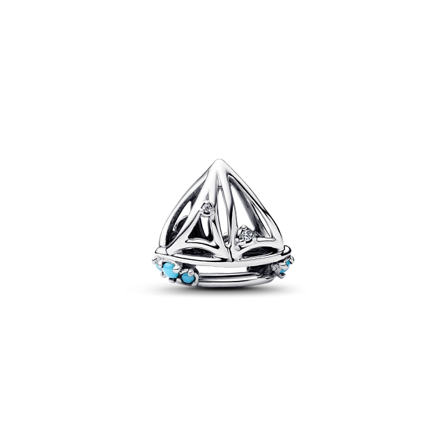 793905C01 Серебряная бусина, несколько камней