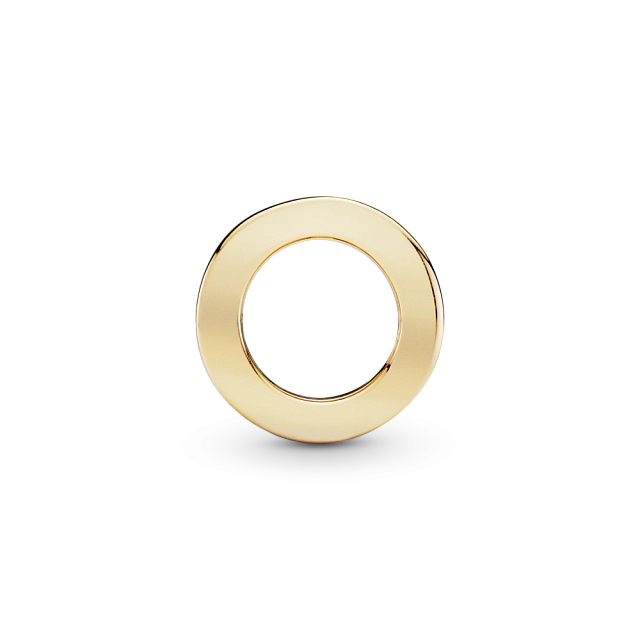 Шарм Логотип Pandora из сплава, покрытого золотом 14К