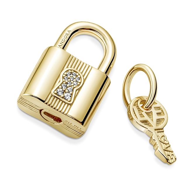 Шарм-подвеска «Ключ с замком»