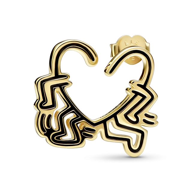 Серьги «Ходячее сердце» Keith Haring™ x Pandora​