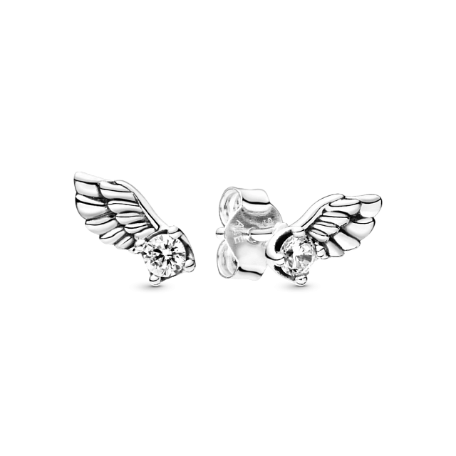 Серьги-гвоздики Крылья ангела