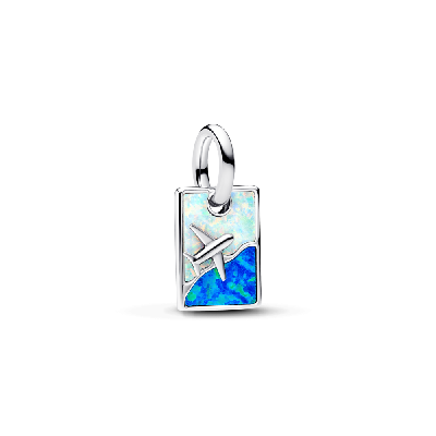 793913C01 Серебряная бусина, синтетический опал