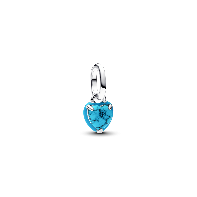 793827C01 Серебряная бусина, бирюза