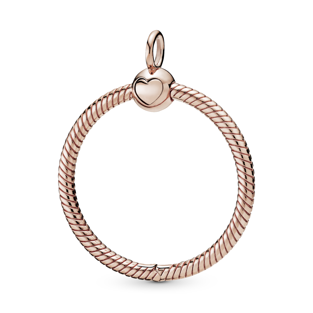 Средний кулон для шармов Pandora О, из сплава, покрытого розовым золотом 14К